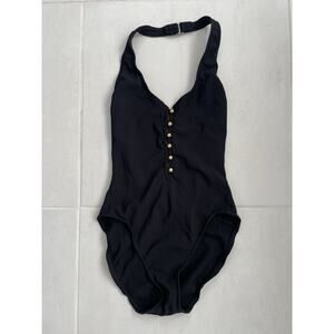 Adrienne Vittadini Swimsuit One Piece Plunge Swimwear Vintage